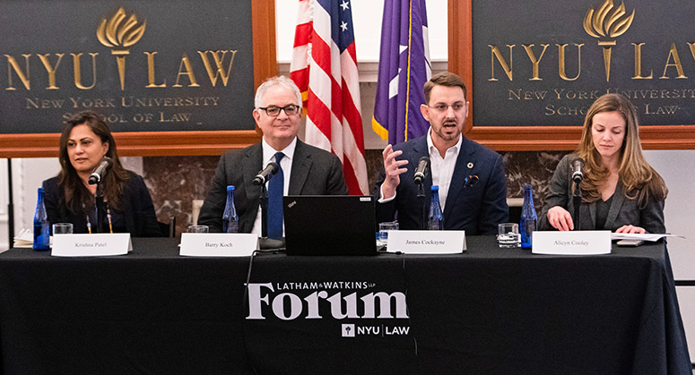Latham and Watkins Forum panelists from February 26, 2020 forum