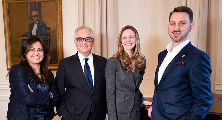 Panelists and moderator at Latham and Watkins Forum on February 26, 2020