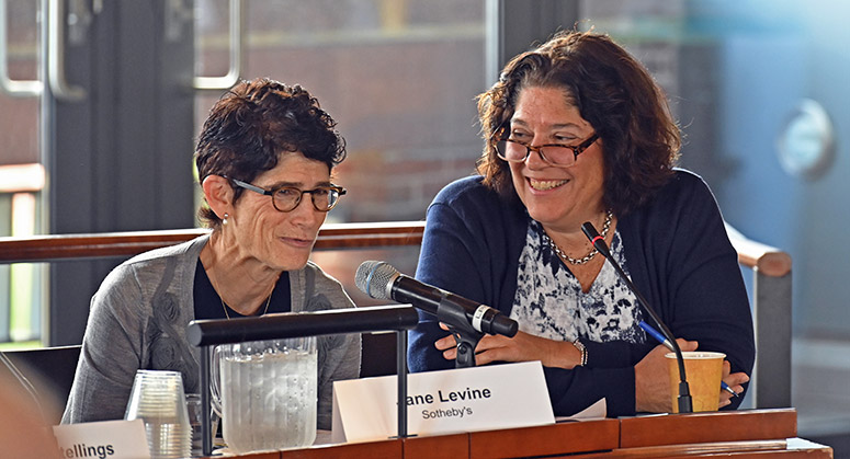 Jane Levine and Maria Vullo at panel, PCCE Fall 2019 Conference