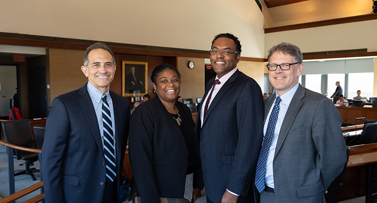 Steve Solow, Carla Peterman, Sabastian Niles, and John Coates