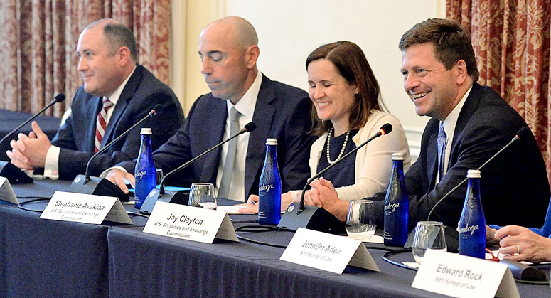 Peter Driscoll, Steven Peikin, Stephanie Avakian, and Jay Clayton of the U.S. Securities and Exchange Commission on the Securities and Exchange Commission: Priorities Going Forward panel