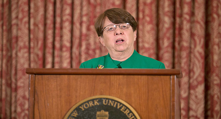 Mary Jo White speaking