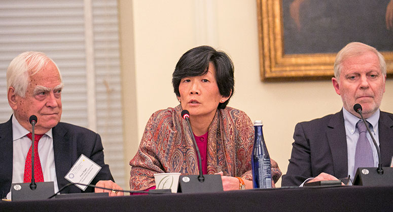 Panelists: Peter Eigen, Katherine Choo, and Patrick Moulette