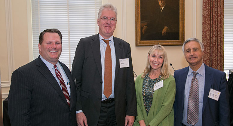 Panelists: Charles Duross, Andreas Pohlmann, Kathryn Reimann ’82, and Laurent Coehn-Tanugi