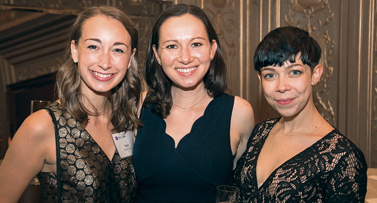 Three NYU Law alumni together at the 2018 NYU Law Reunion