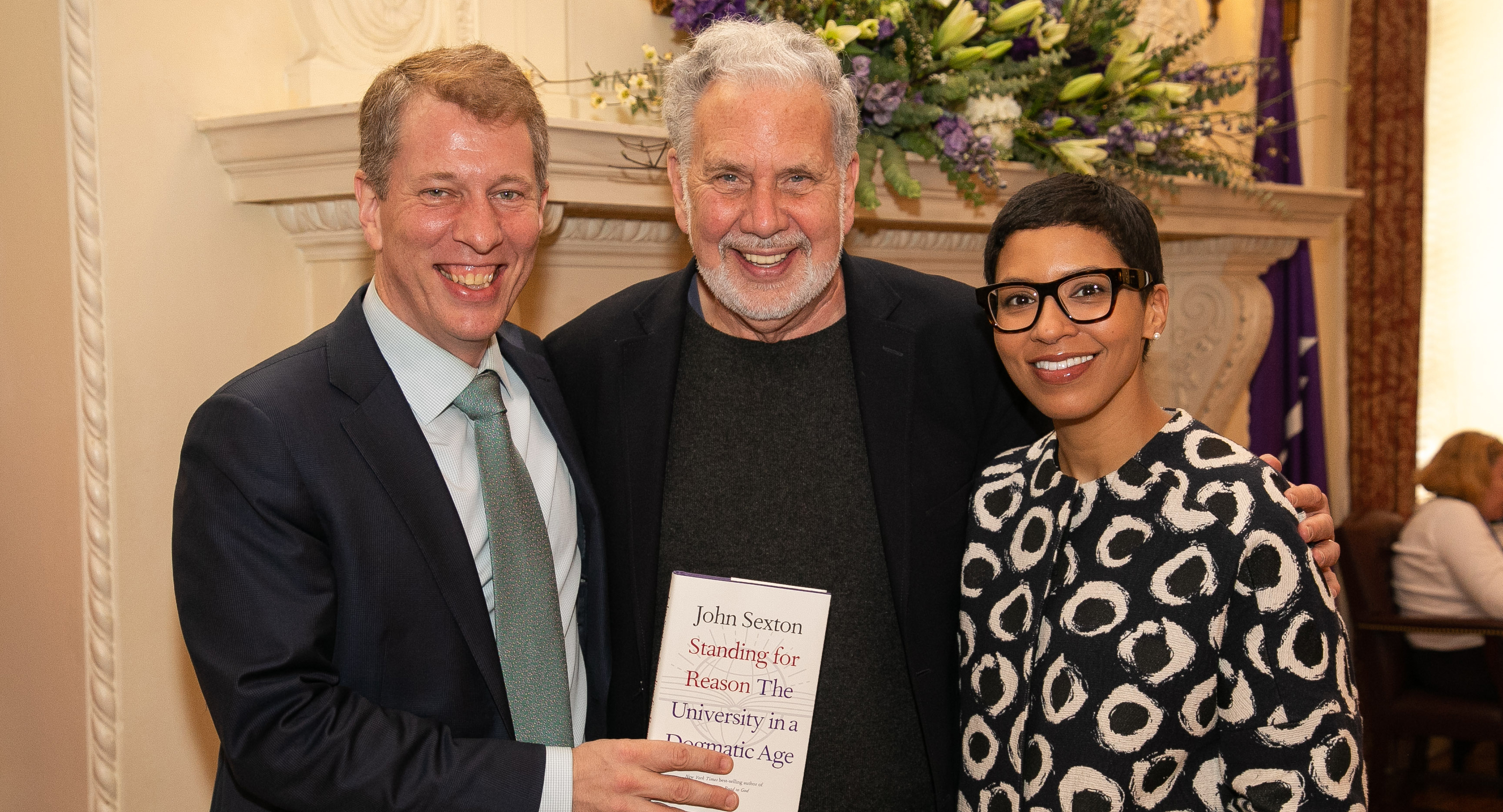 Dean Trevor Morrison, Dean Emeritus John Sexton and Professor Melissa Murray