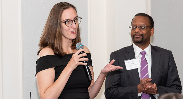 Julia Torti ’13 and Dean Troy McKenzie, Reunion 2023