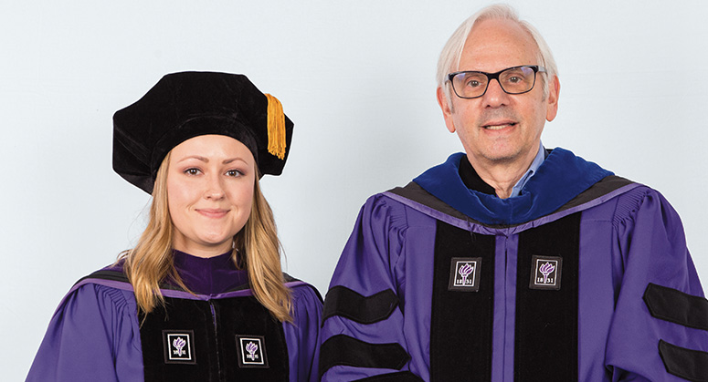 Rosenfeld Macaulay Pipeline Scholar Yekaterina Fomitcheva was hooded by NYU Law Trustee and Professor Gerald Rosenfeld