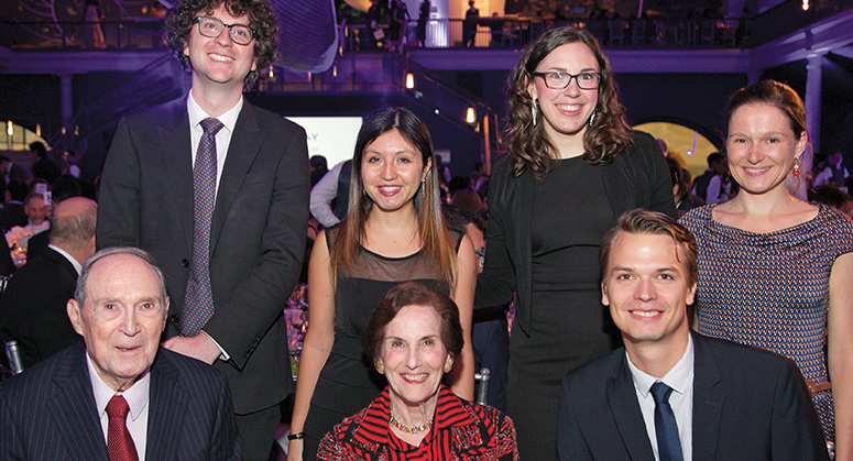 Hauser Global Scholarship: Gus Hauser LLM ’57, NYU Law Trustee Rita Hauser, and scholars