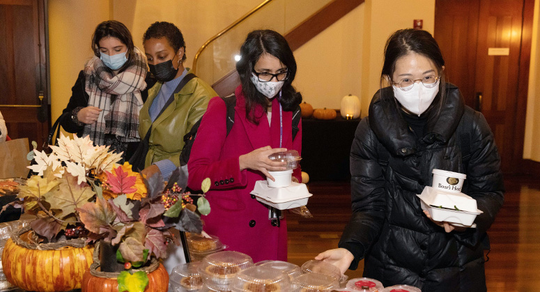 Students at NYU Law Thanksgiving