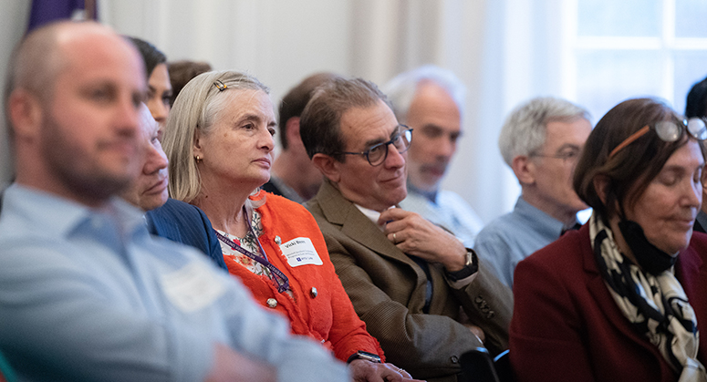 Attendees at Helen Scott's retirement celebration