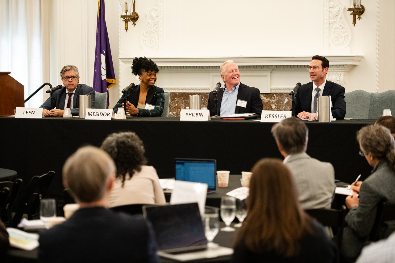 Hiring Discrimination Panel featuring Craig E. Leen, Marjorie Mesidor, Troy Kessler, and James Philbin '92