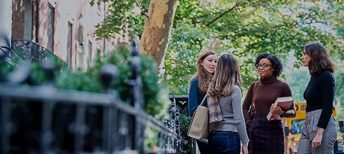 Students on campus