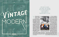 Vintage Modern magazine feature spread