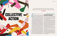 Collective Action magazine feature spread