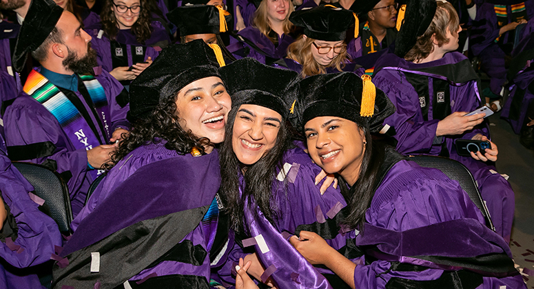 Happy graduates at NYU Law Convocation 2023