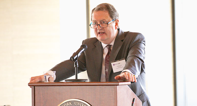 David Green, Director, Serious Fraud Office, United Kingdom delivers the keynote speech at the April 8, 2016 conference