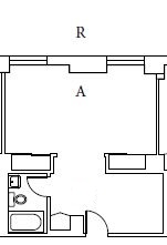 Floorplan of apartment type R