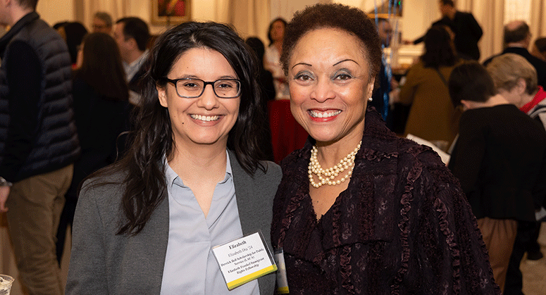 DERRICK BELL SCHOLAR FOR PUBLIC SERVICE and ELIZABETH FRANKEL IMMIGRIANT RIGHTS FELLOW Elizabeth Dia '24 with Janet Dewart Bell