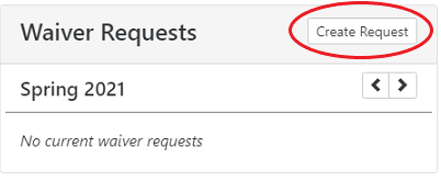 Create Waiver Request