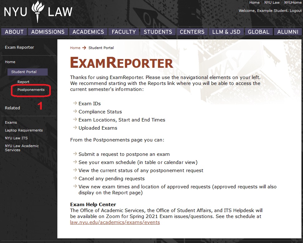 Exam Reporter Step 1