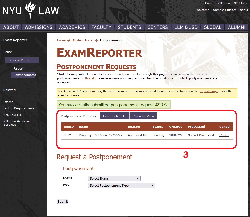 Exam Reporter Step 3