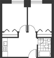 Floorplan for apartment type O