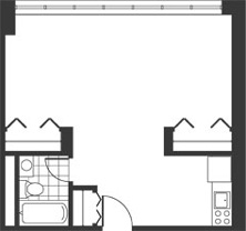 Floor plan for apartment type a