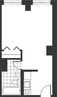 Floor plan for apartment type D