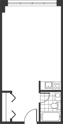 Floor plan for apartment type D