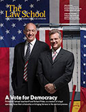 Issacharoff with Professor Pildes on the cover of the Law School magazine