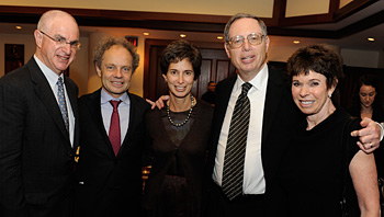 From left: Thomas Tisch, Richard Revesz, Alice Tisch, Richard Epstein, Eileen Epstein