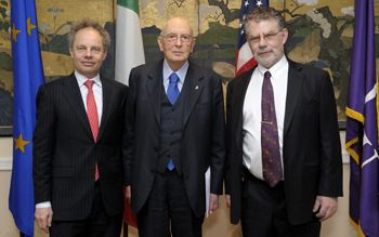Richard Revesz, Giorgio Napolitano, and Joseph Weiler