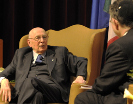 Giorgio Napolitano and Joseph Weiler