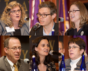 Katherine Strandburg, Justin Brookman '98, Molly Crawford, Valerie Caproni, Catherine Crump, Randal S. Milch '85