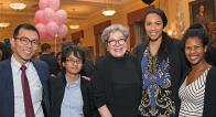 C.v. starr scholars and starr foundation global scholars with NYU Law Board of Trustees Vice Chair Florence Davis ’79