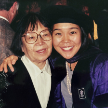 Lynn Hashimoto with her mother, Kay Hashimoto