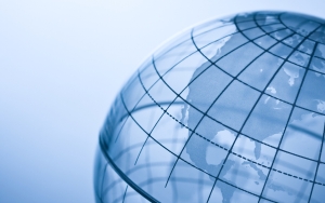 Close up of a globe
