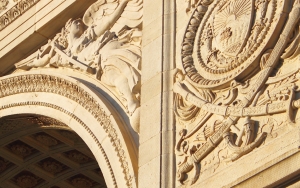 Detail of the Washington Square Park arch