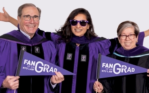 Tanya Bansal, Ira Nordlicht ’72, and Helen Scott