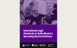 This is a report about electoral reforms in Mexico