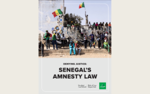 This is the cover of a report about Senegal's Amnesty Law