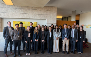 SE-SL student group with Dean McKenzie in Tokyo.