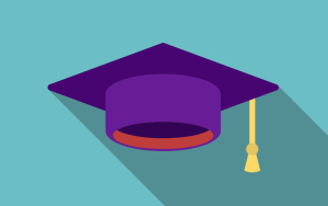 Illustration of a graduation tam