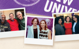 Gary Way '83, Charlie Chasin '83, Mitch Cohen '83, Liberty Aldrich '95, Leslie abbey '95, Ayana Free Hardy '07, Katrina James '07, and Sienna Fontaine '07
