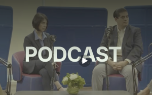 Podcast recording about judicial reform documentary