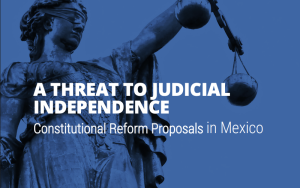 Cover of a Threat to Judicial Independence in Mexico
