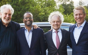 Four NYU Law deans, past and present: John Sexton, Troy McKenzie ’00, Richard Revesz, and Trevor Morrison