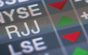 Stock ticker showing RJJ