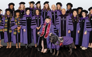 2022 Root Tilden Kern Scholars with Assistant Dean Lisa Hoyes ’99, Professor Andy Williams ’02, and NYU Law Life Trustee Jerome Kern